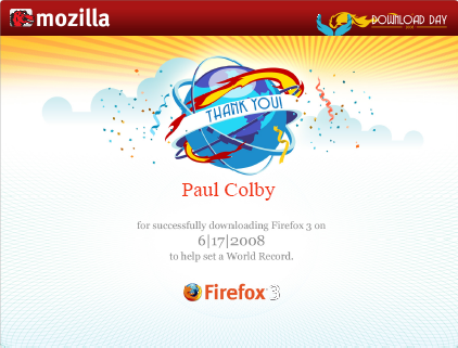 Firefox 3 Certificate